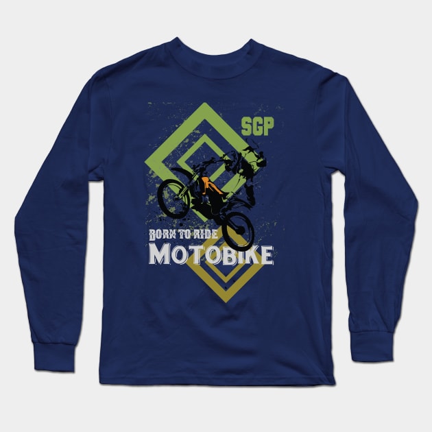 Speedway Grand Prix Born to Ride Long Sleeve T-Shirt by CGD